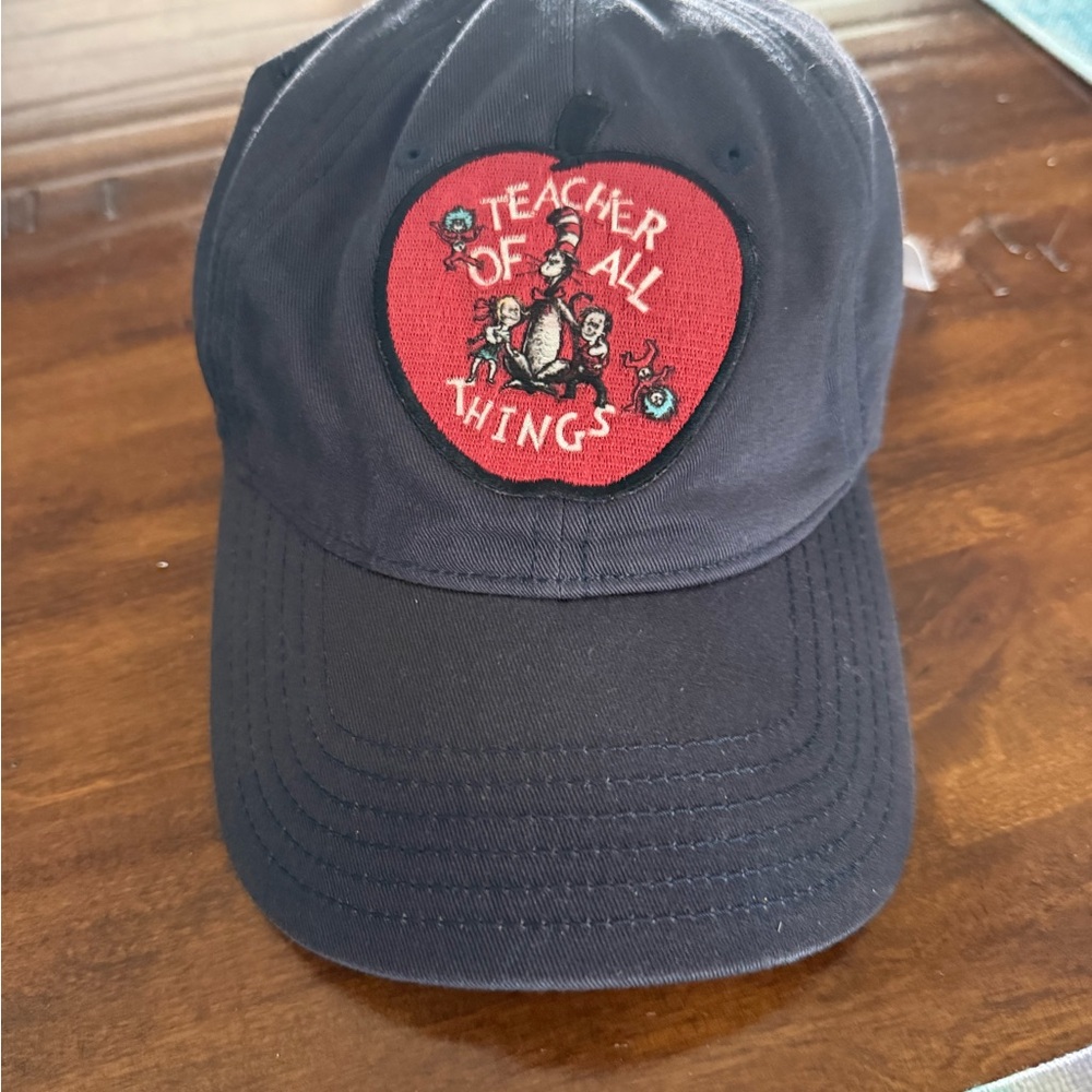 Universal Navy Cap with Red Patch